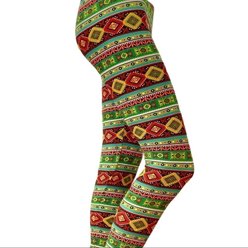 Multicolor Western Tribal Leggings Pants NEW
